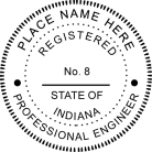 Indiana Professional Engineer Seal